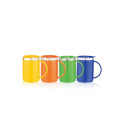 opaque plastic cup double wall office mug BG003